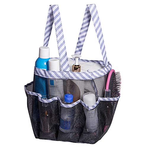 Attmu Portable Mesh Shower Caddy, College Dorm Essentials Bathroom Tote Bag