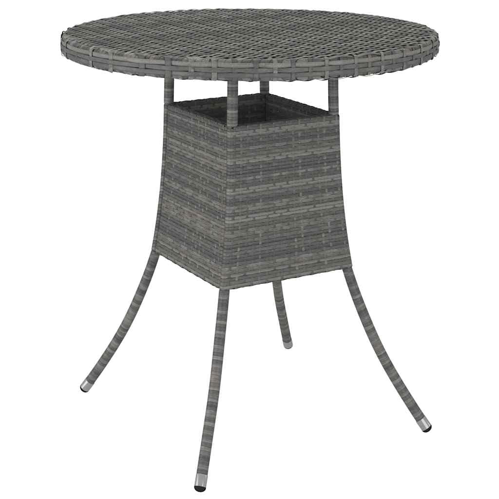 Set Divani da Giardino 5 Pezzi con Cuscini Grigio
