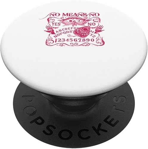 Ouija No Means No Design Funny Vintage Retro Skull Design PopSockets Swappable PopGrip