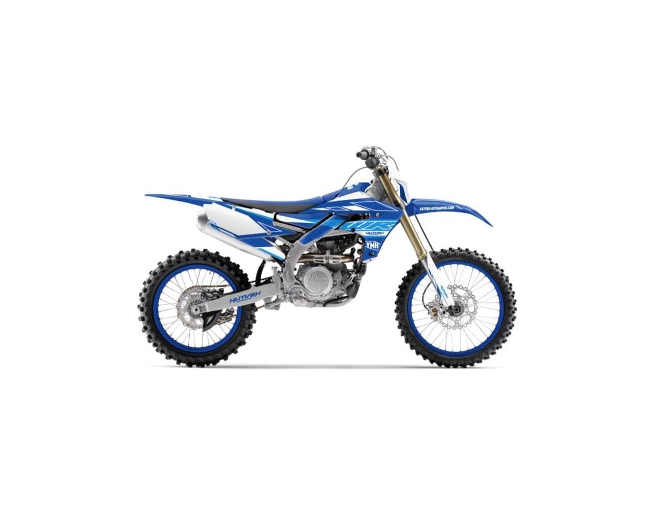 Kit déco Yamaha 450 WRF Bleu Outline pour habillage moto cross - 3