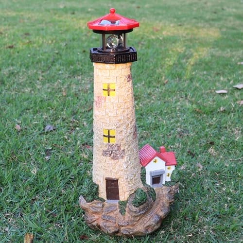 ROSYCOUD 17.1 inch Solar Lighthouse