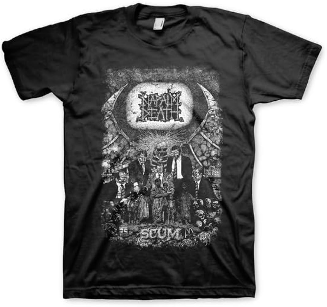 Amazon.com: Napalm Death Scum Vintage M, L, XL, 2XL Black T-Shirt