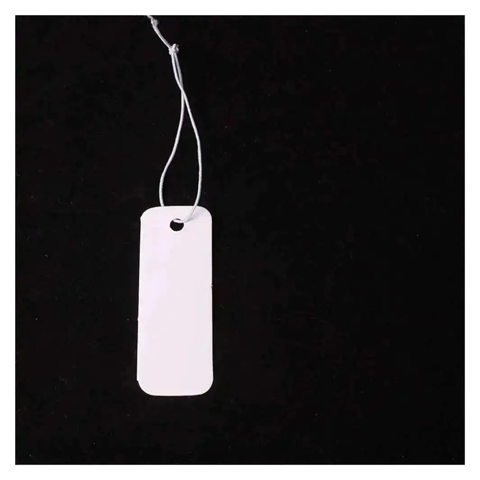 Preisschilder mit Schnur, 500 Stück, 4 x 2 cm, Papier-Preiskarten, Schnur, Etiketten, Blanko-Etikett, Schmuck, Display-Karte, Paket, Hängeetikett für Display-Preis