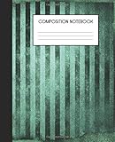  Composition Notebook: Wide Ruled Notebook  Indigo Blue Sage Green  Lined Journal  100 Pages  7.5 x 9.25\
