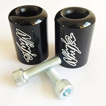 XKMT-Compatible With Ninja Ex 250 Ex500 Ex650R Zx6R-636 Zrx1100 Zzr1200 Black Bar Ends [B00YWBVFT8]