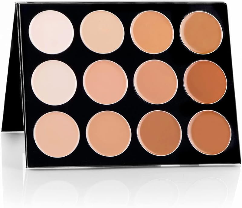 Mehron Makeup Celebre Pro-HD Cream Foundation, 12 COLOR PRO PALETTE | Oil-free, Buildable Full Coverage Cream Foundation. Vegan, Cruelty-Free, & Made in the USA.