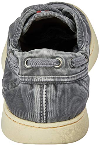 Sapato Casual Reserva Topsider Canvas, Masculino, Chumbo, 41