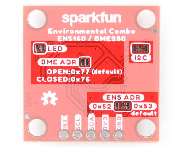 Capteur environnemental ENS160 BME280 SparkFun platine I2C qualité air - 7