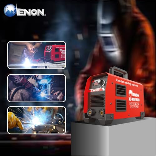 Image of ENON 200A Dual Voltage Inverter ARC Welding Machine | 220V & 380V | LED Display | VRD Anti-Shock | Hot Start Anti-Stick | MMA IGBT Welder for Workshop & Professional Use (XE-WM2001D)