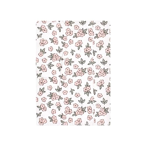 Image of Hudson Baby Unisex Baby Cotton Poly Flannel Burp Cloths, Wild Forest Pink 7-Pack, One Size