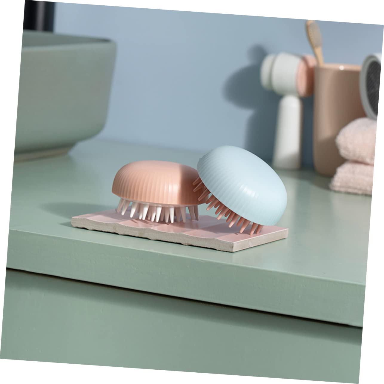 FOMIYES 2sets 3pcs Hair Scalp Brush Silicone Shampoo Brush for Dandruff Removal Fatigue Relief Design Suitable for Men and 3pcs*2