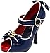 Funtasma by Pleaser Women's Anchor Open-Toe Pump,Blue Patent,8 M US