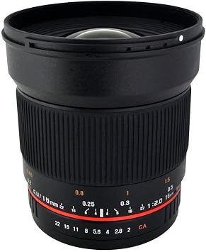 Rokinon 16M-M 16mm f/2.0 Aspherical Wide Angle Lens for Canon M-Mount