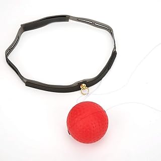 AYNEFY Bolas React Reflex na corda, pacote com 3 bolas de gel para luta, reflexo, boxe, reação, treinamento, velocidade com faixa de cabeça, ideias de presente de boxe perfeito para crianças, adultos