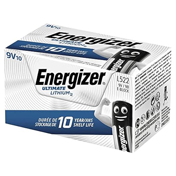 Energizer Pack de 10 batterias 9V / FR9 Lithium
