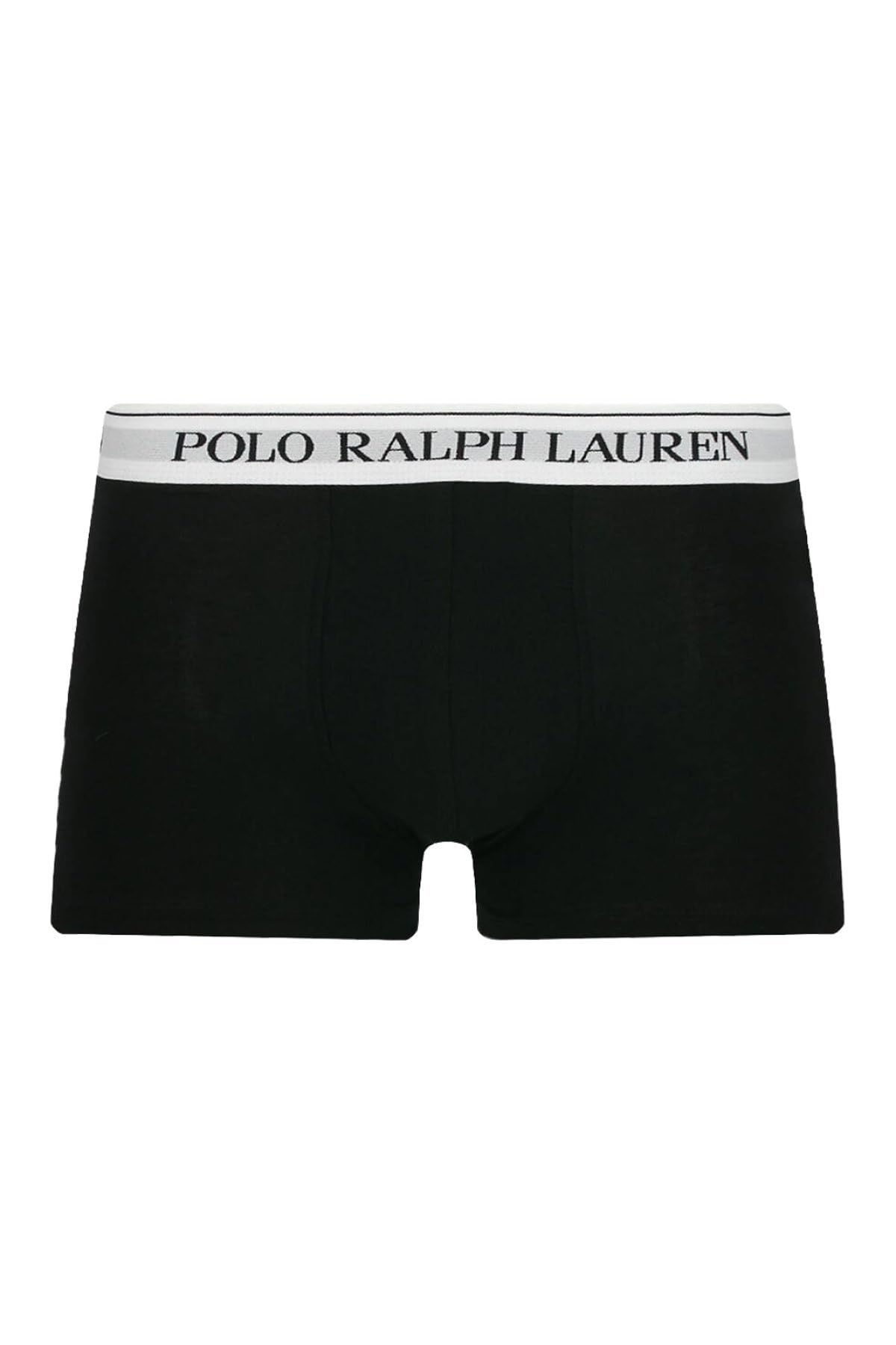 POLO RALPH LAUREN Bokserki męskie, zestaw 5 sztuk, czarne – ściągacz z logo – wygodna bielizna bawełniana – rozmiar M