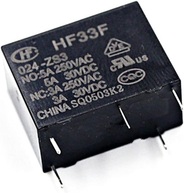 5pcs Jzc-33f 005 012024-hs3 zs3 Relay 5v12v224v 4-pin 5-pin 5A hf33f (HF33F-012-HS3 (4))