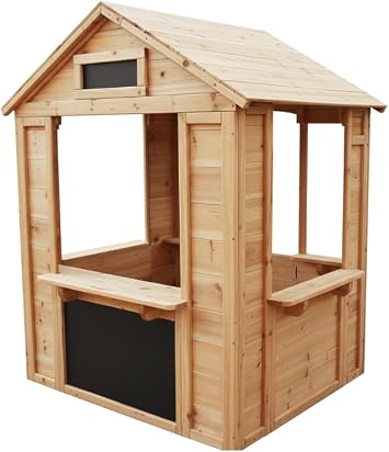 Big Game Hunters Wooden Playhouse Caf  Shop, Market Stall Play Shop, Kids Garden Toys, Outdoor Indoor Playhouse for Imaginative Play