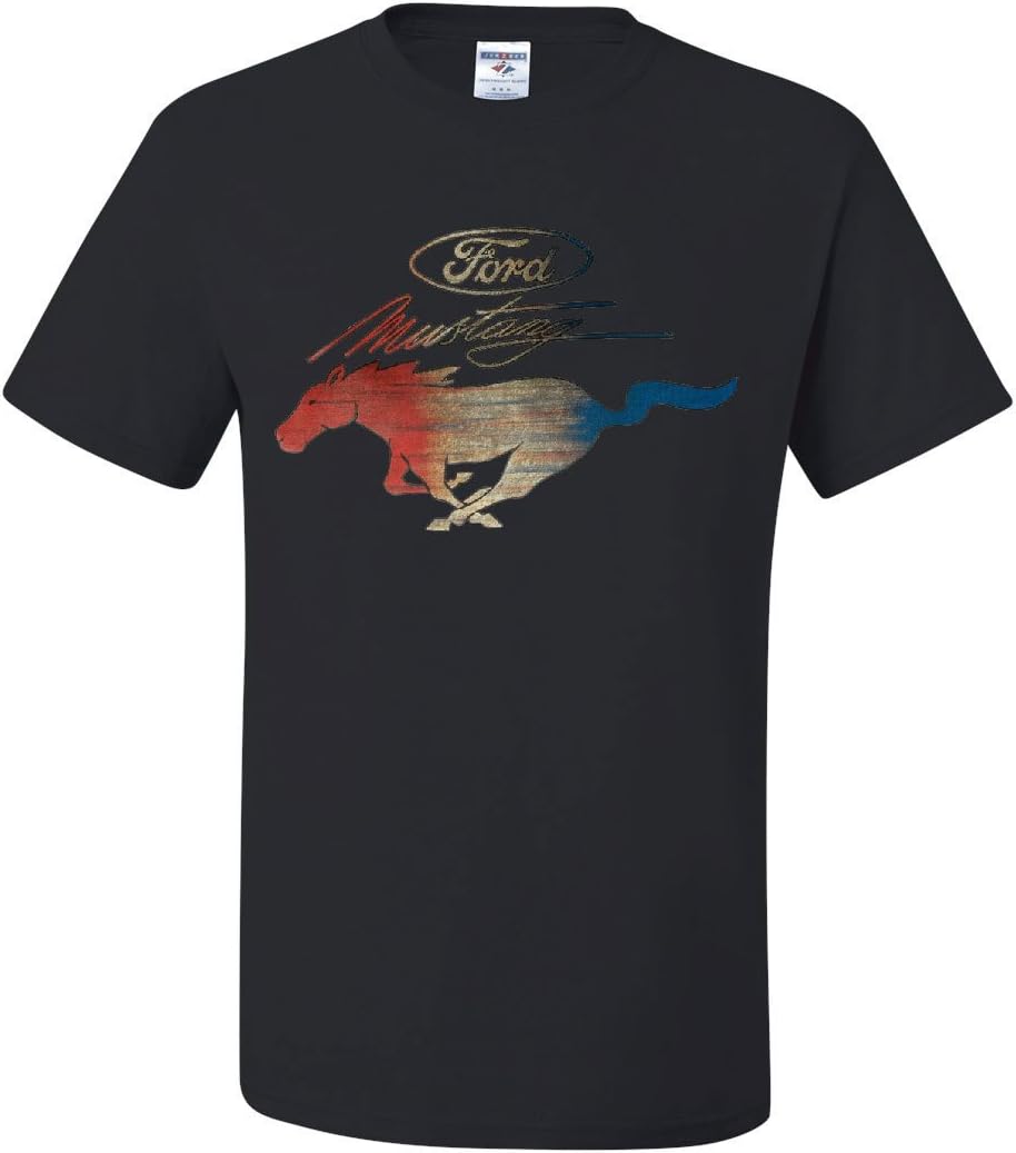 Ford Mustang Logo T-Shirt GT Shelby Cobra Boss 302 Muscle Men's Novelty Shirt