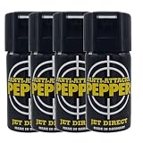 4 Dosen Pfefferspray Anti Attack Pepper Jet mit je 40 ml Tierabwehr Legal Verteidigungsspray...