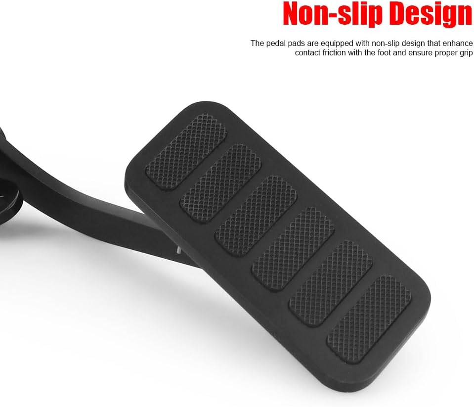 Universal Aluminum Gas Pedal Assembly, Dual Control Throttle Accelerator Pedal Compatible for Chevy Ford Mopar Street Rat Rod