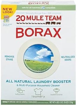 20 Mule Team Borax Natural Laundry Booster & Multi-Purpose Household Cleaner 76 oz 2.15 kg,2pk