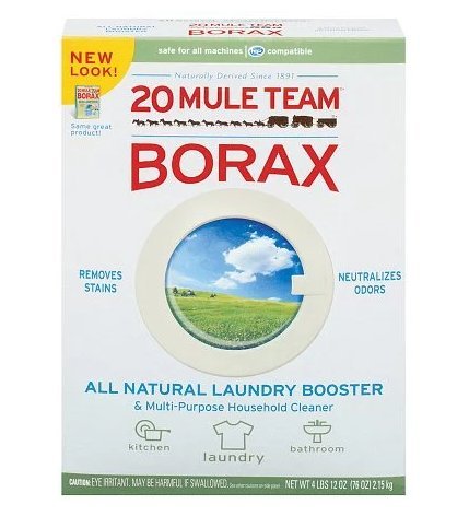 20 Mule Team Borax Natural Laundry Booster & Multi-Purpose Household Cleaner 76 oz (2.15 kg),2pk