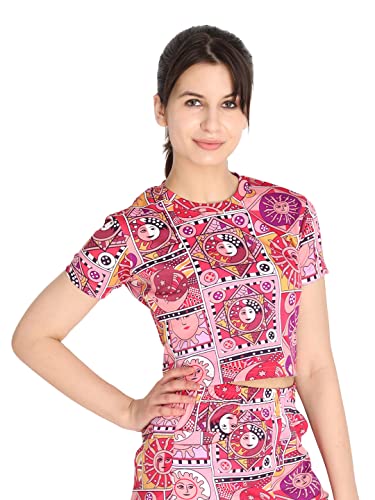 Image of CHKOKKO Women's Polyester Regular Fit Crop Top