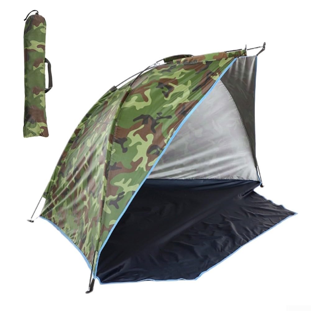 Sunshade Tent for Outdoor Activities like Fishing and Picnics with Compact Storage and Ventilation Features (Camouflage)
