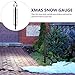 Zerodeko Snow Measuring Ruler Garden Decoration Christmas Outdoor Sign Outside Patio Decor Yard Sign for Xmas Snow Measuring Stick Outdoor Metal Stake Snow Gauge for Outdoor Yard Snow Gauge