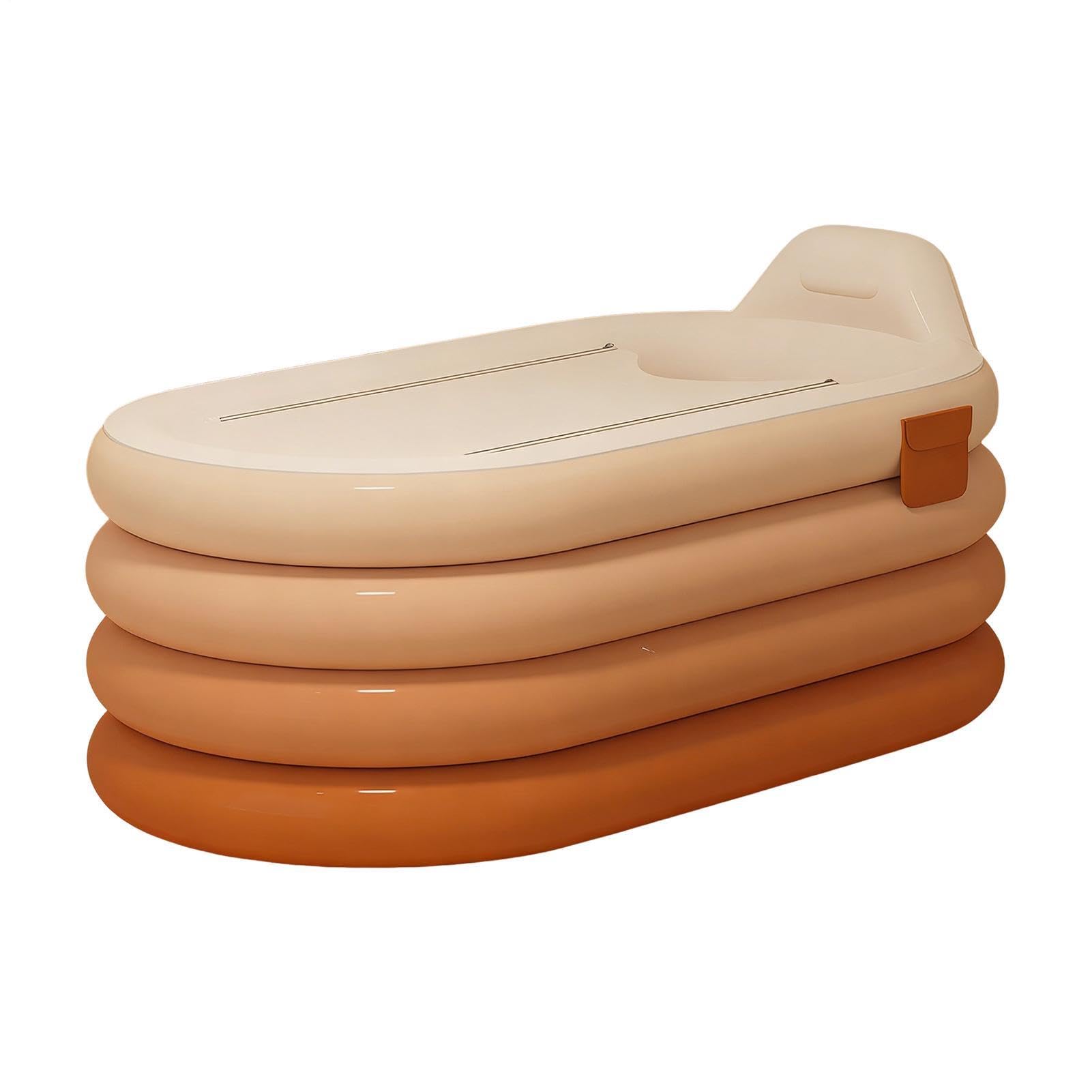 Bassine pliable pour douche gonflable et compacte pour bain de récupération à la maison