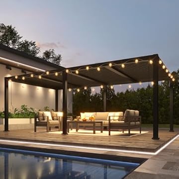 12 x 20 louvered pergola