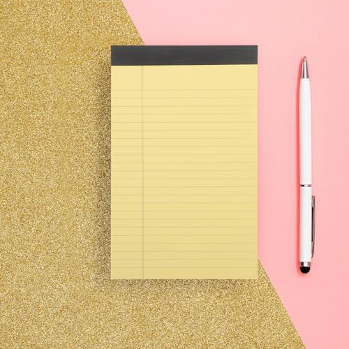 Blocs-notes à grands carreaux avec papier jaune haute qualité détachable - 7