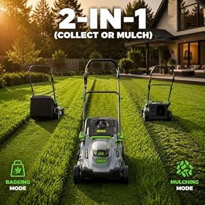 Grelawner 40V 16-Inch Cordless Electric Lawn Mower with 4.0Ah Battery — photo 5 of 6