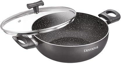 Aspire Non - Stick Cookware -KADAI with Glass LID 26 cm