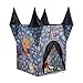 Produktbild Relaxdays 10022463 Spielzelt Kinder Spukschloss, Kinderzelt für Mädchen und Jungen, ab 3 Jahren, HxBxT: 132 x 110 x 110 cm, grau