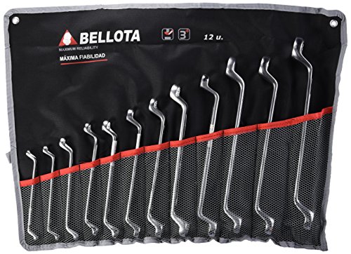 Bellota 6492-12-BS - Llaves Estrella acodadas, en bolsa de nailon, standard, 12 llaves