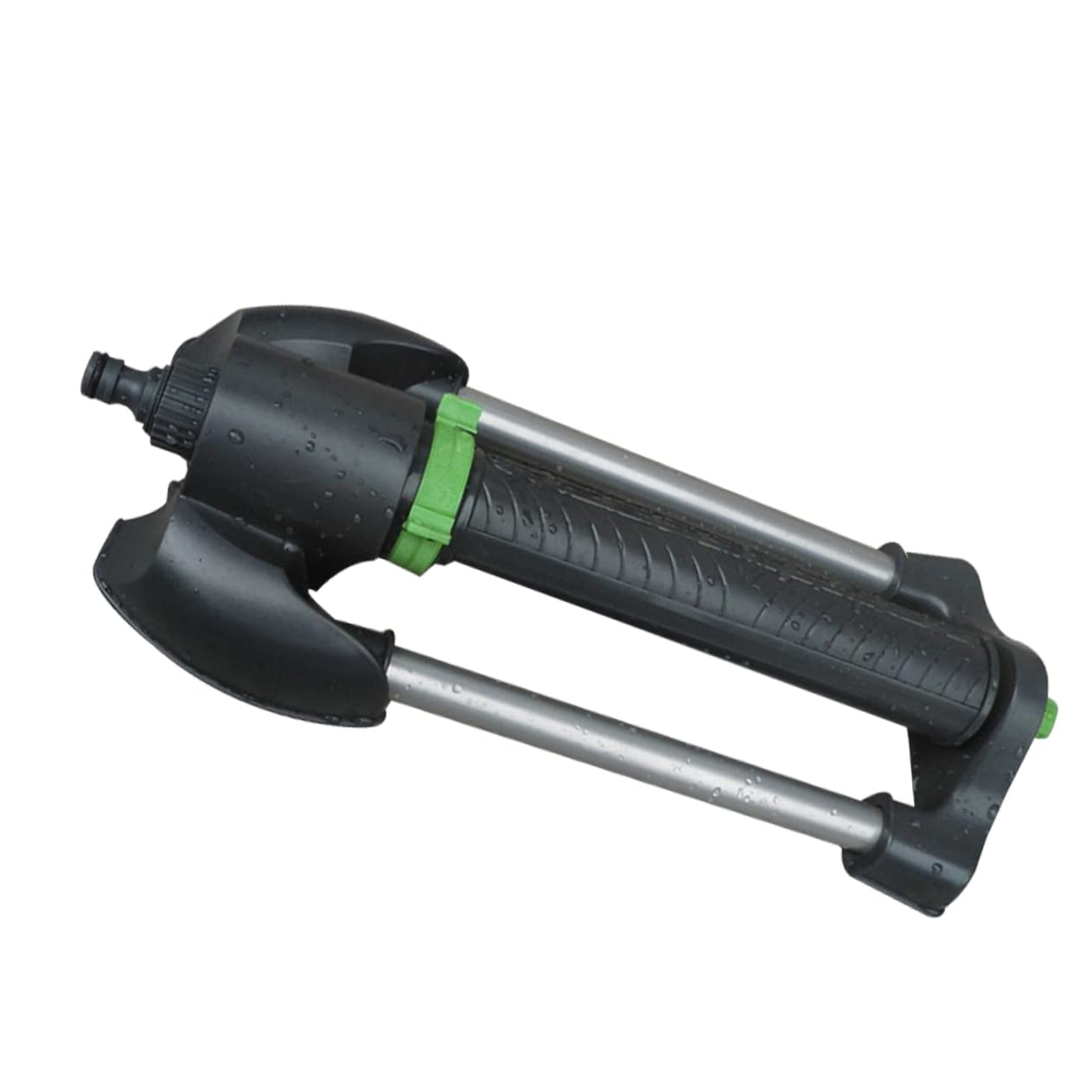 Irrigatore Rotante Automatico da Giardino 1 Pezzo Plastica Metallo Nero | Oscillante per Prato, Rapido Bagnamento del Terreno, Copertura Ampia, Uso su Piante