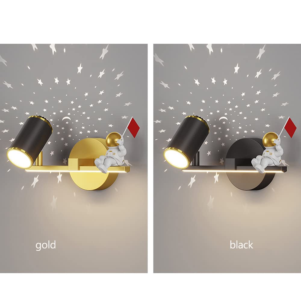 Kinkiety do sypialni, kinkiety ścienne, nowoczesna lampa ścienna LED 10 W, projektor gwiazd, ściemniana oprawa ścienna 3000 K-6000 K, świeci