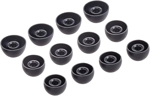 Miniatura 2 de Juego de 6 pares de almohadillas de silicona de repuesto para auriculares Beats Fit Pro Buds, auriculares inalámbricos en estuche (negro)