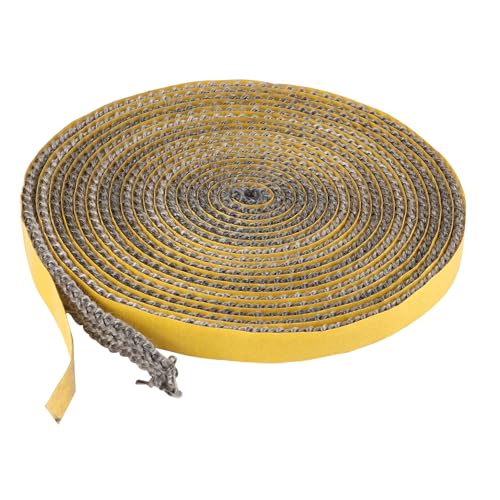 Joint Insert Cheminée,3mm x 10mm x 4m Joints Tressé Auto-adhésive Résistante à la Chaleur pour...