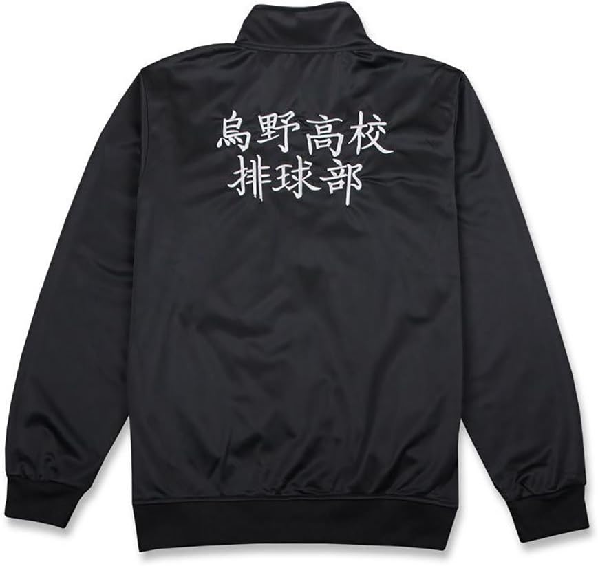 Karasuno Jacket Hinata Cosplay Kageyama Tsukishima Costume Black Front Zip