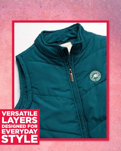 Image of AEROPOSTALE Girls Joggers Set - 3 Piece Puffer Vest, Pullover Hoodie and Cargo Jogger Sweatpants for Girls (Sizes: 4-16)