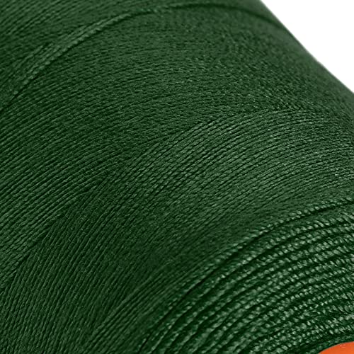 Hilo de poliéster uxcell 1000 yardas 20S/3 hilo multiusos para costura manual y a máquina, verde oscuro miniatura 4