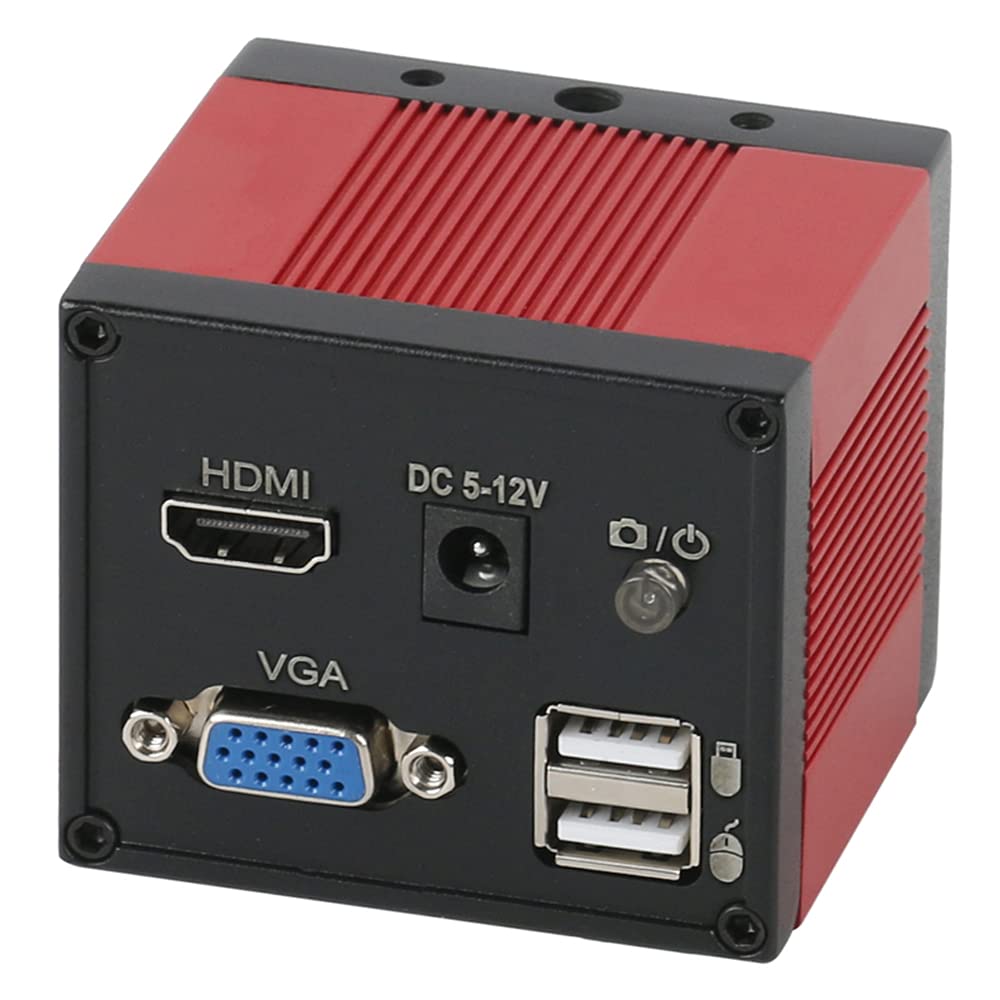 /G Microscopio de Video Digital de medición Industrial 1080P HDMI VGA y Lente de Montaje en C 300X