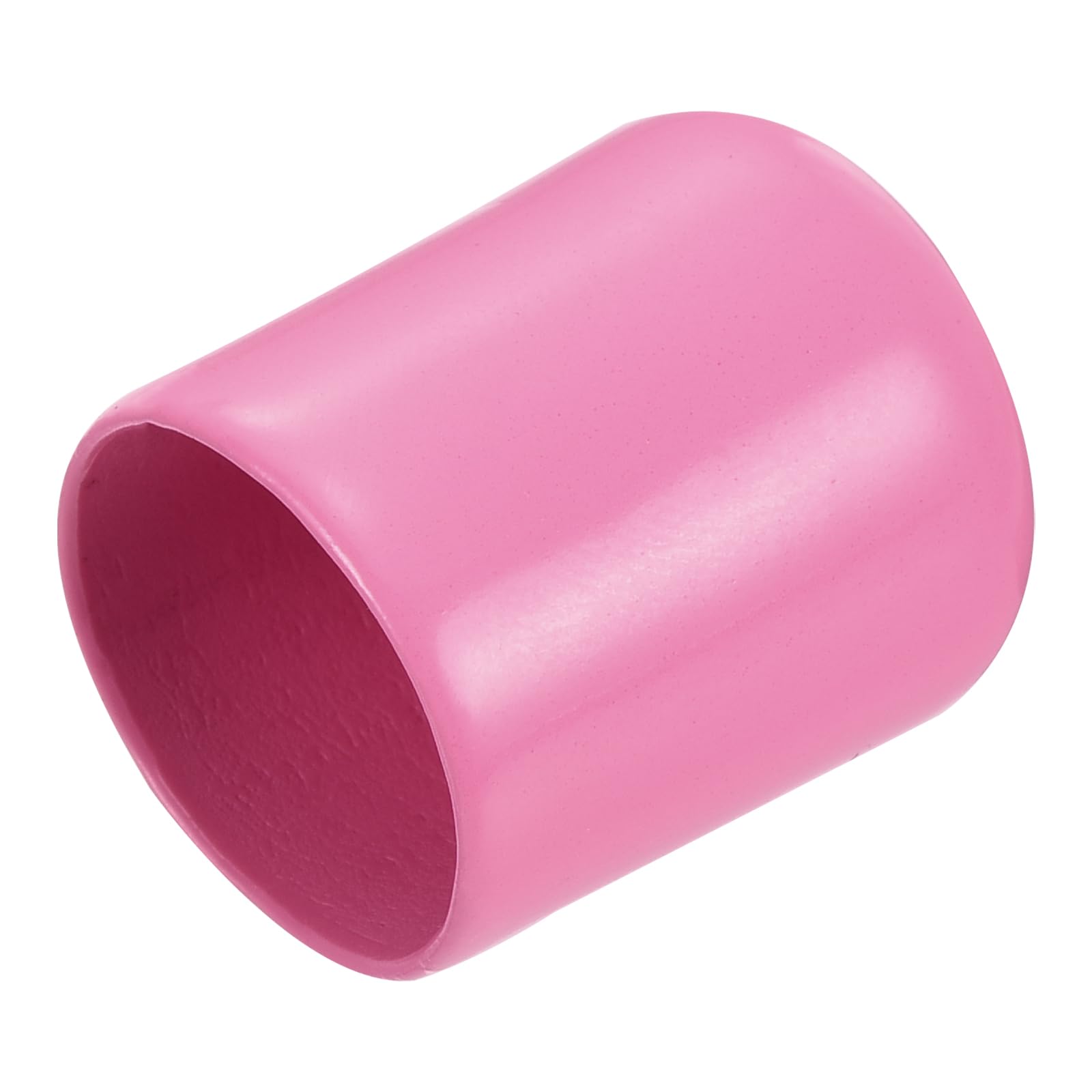 uxcell 20pcs Rubber End Caps 16mm(5/8 inch) ID Vinyl PVC Round Tube Bolt Cap Cover Screw Thread Protectors Pink