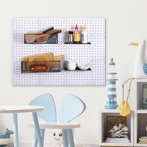Hicarer 8 Pack Pegboard Baskets And Peg Board Racks Set thumb #4