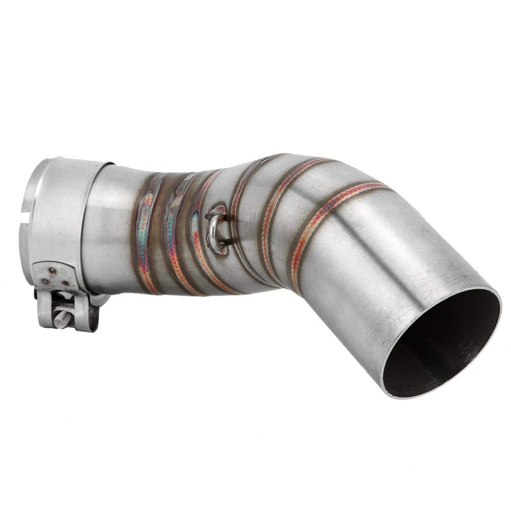 EBTOOLS para z900 tubo medio Adaptador de escape de motocicleta Tubo de enlace medio Tubo de escape de acero Sección media Modificación de motocicleta Ajuste para Z900 2017-2019