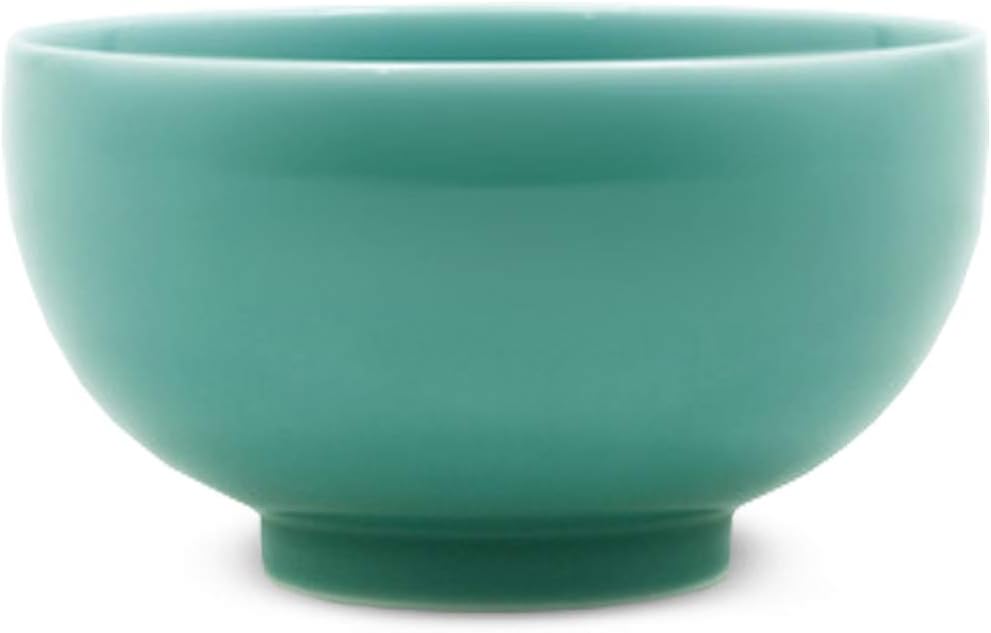 Hakusan Porcelain Soup Bowl, Celadon, Φ4.5 x 2.4 inches (11.5 x 6 cm), 12.8 fl oz (340 ml), Hasami Ware Made in Japan