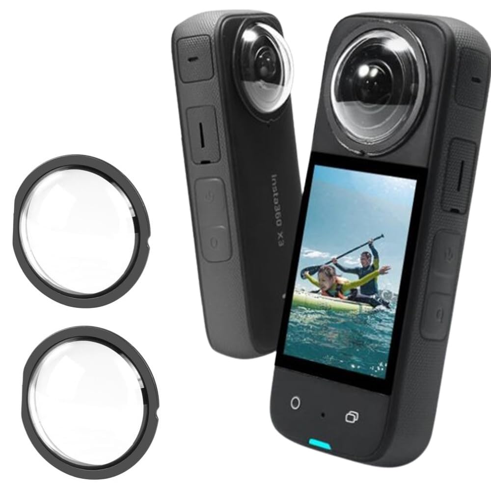 Coyktonty Lens Guard/Optical Glass Protector Cover for Insta360 X3,9H Hardness 92% high Transmittance Waterproof Anti-Scratch Anti-Drop dustproof